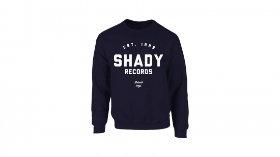 Shady Records Crewneck - White on Navy