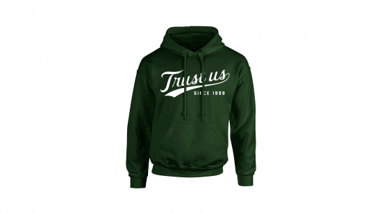 Trust Us Hoodie - White on Green