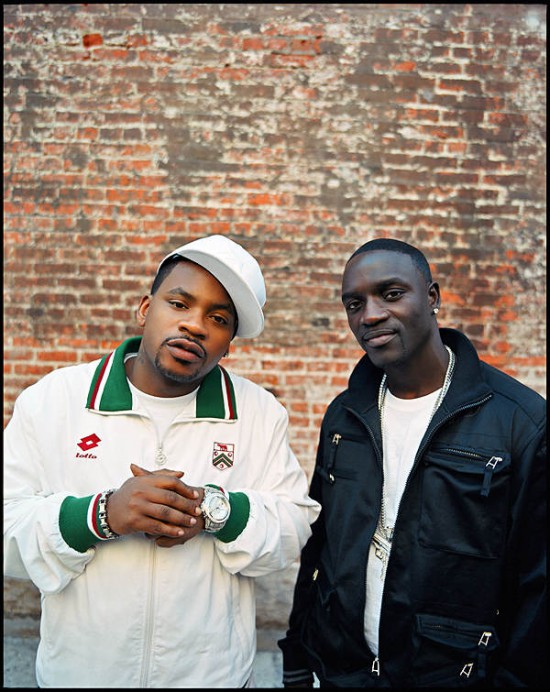 Obie Trice и Akon. Фото: Estevan Oriol