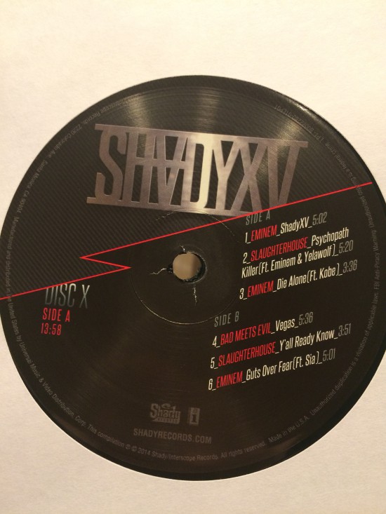 SHADYXV Vinyl by Eminem.PRO Eminem Shady Records