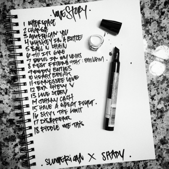 2015.03.18 - Yelawolf Love Story Track-List