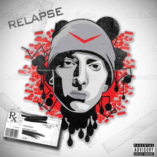 Design contest Relapse Cover for Eminem Album by xTwest