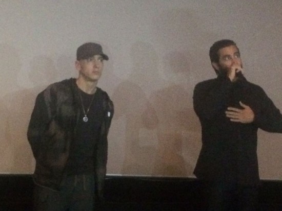 Eminem and Jake Gyllenhaal surprise at Southpaw screening in Livonia