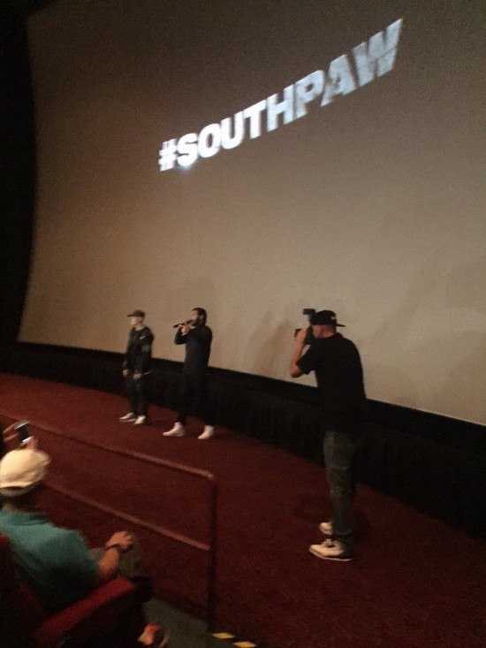 Eminem and Jake Gyllenhaal surprise at Southpaw screening in Livonia