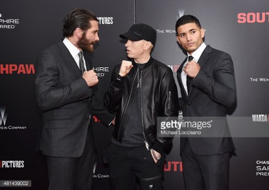 Eminem, Jake Gyllenhaal & Miguel Gomez