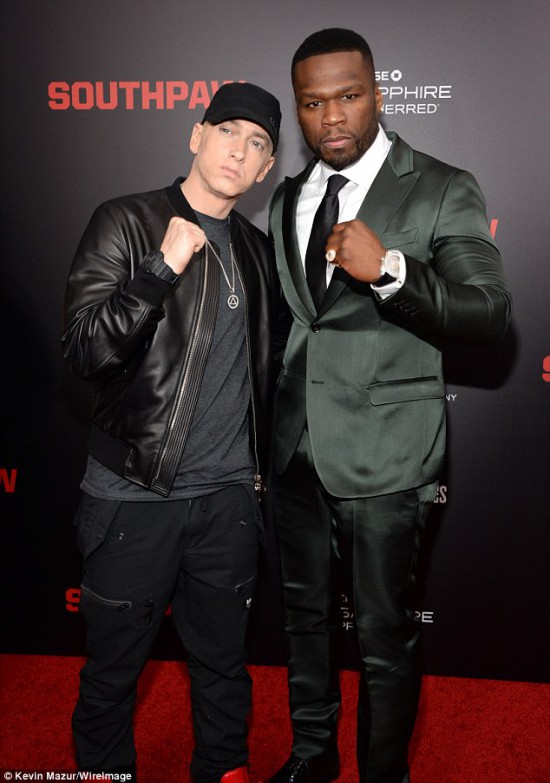 Eminem and 50 Cent 2 Southpaw in New York July 21, 2015