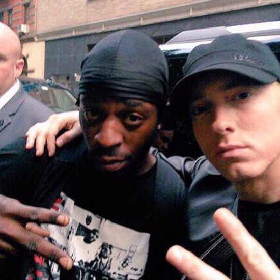 Eminem and fan Southpaw in New York July 21, 2015