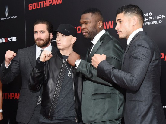 Jake Gyllenhaal, Eminem, 50 Cent & Miguel Gomez