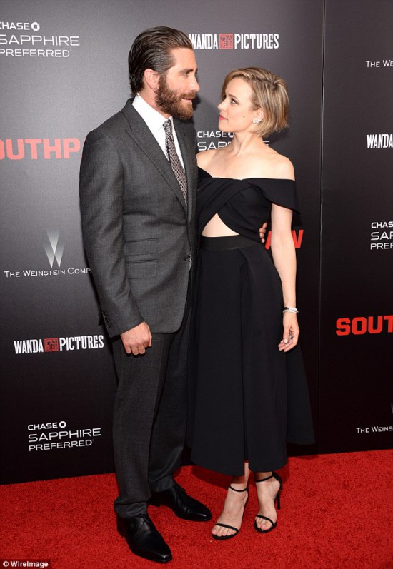 Jake Gyllenhaal and Rachel McAdams Southpaw Southpaw in New York July 21, 2015