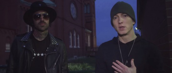 За кадром: Eminem и Yelawolf на съёмочной площадке «Best Friend» 