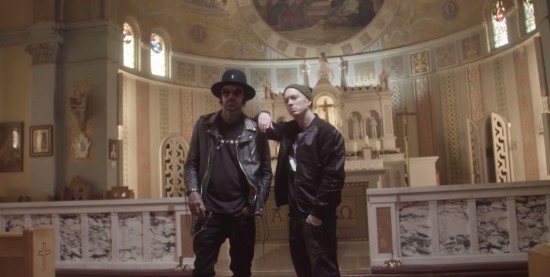 За кадром: Eminem и Yelawolf на съёмочной площадке «Best Friend» 