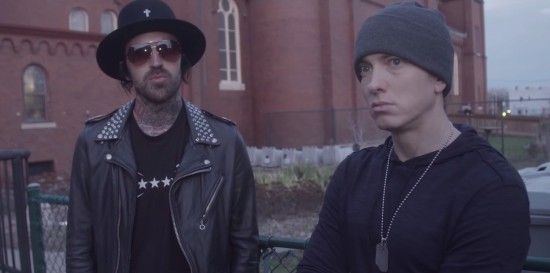 За кадром: Eminem и Yelawolf на съёмочной площадке «Best Friend» 