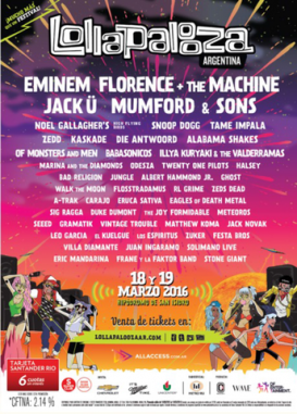 Eminem is performing in Argentina for Lollapalooza 2016