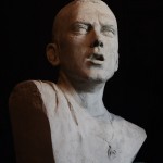 Aleksander Walijewski – Bust of Eminem. Final Effect – Gypsum Cast