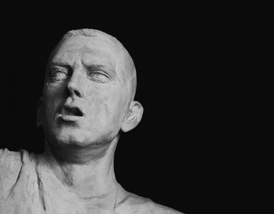 Aleksander Walijewski - Bust of Eminem. Final Effect - Gypsum Cast