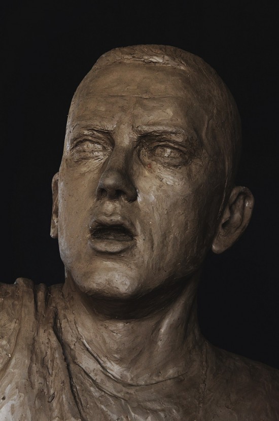 Aleksander Walijewski - Bust of Eminem. Sculpture in Clay