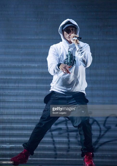 2015.11.06 - Eminem Big Sean Royce at Joe Louis Areba