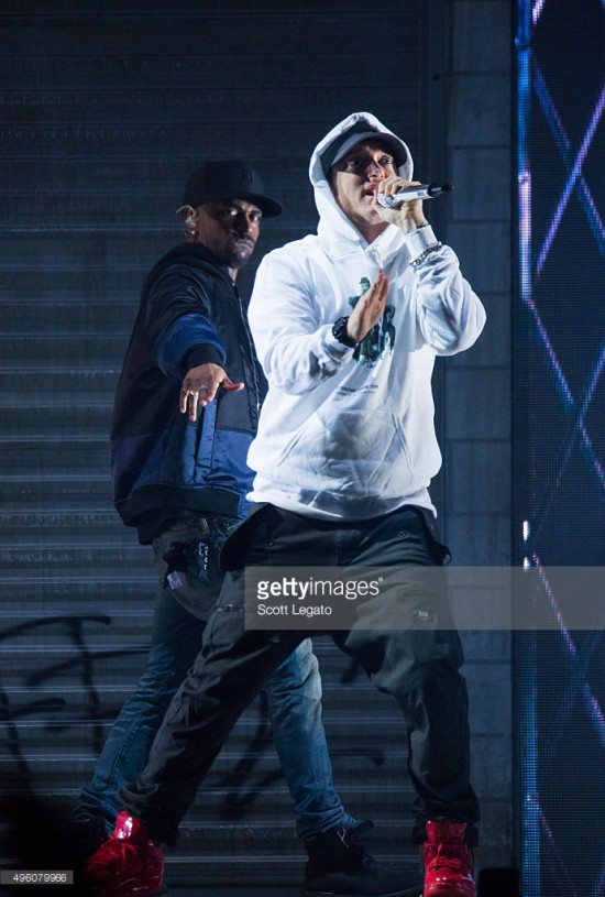 2015.11.06 - Eminem Big Sean Royce at Joe Louis Areba