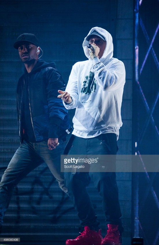 2015.11.06 - Eminem Big Sean Royce at Joe Louis Areba