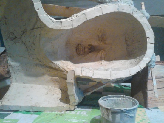 Aleksander Walijewski - Bust of Eminem. Gypsum Casting Process