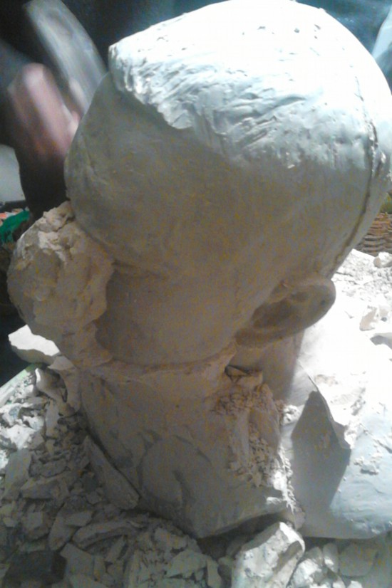 Aleksander Walijewski - Bust of Eminem. Gypsum Casting Process