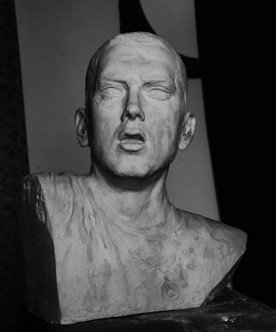 Aleksander Walijewski - Bust of Eminem. Final Effect - Gypsum Cast