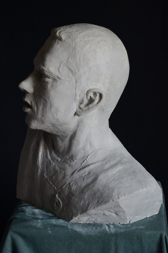 Aleksander Walijewski - Bust of Eminem. Final Effect - Gypsum Cast