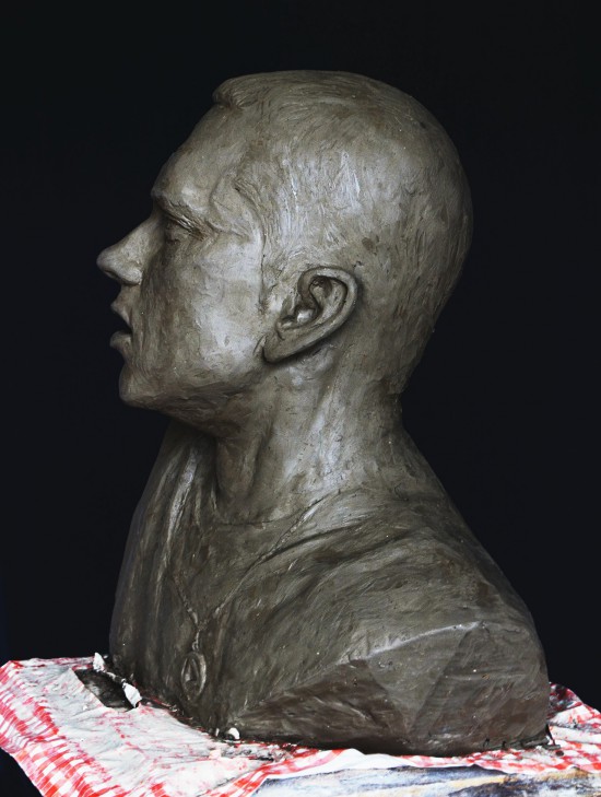 Aleksander Walijewski - Bust of Eminem. Sculpture in Clay