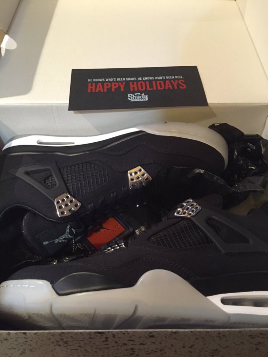 Eminem Christmas Air Jordan IV 4