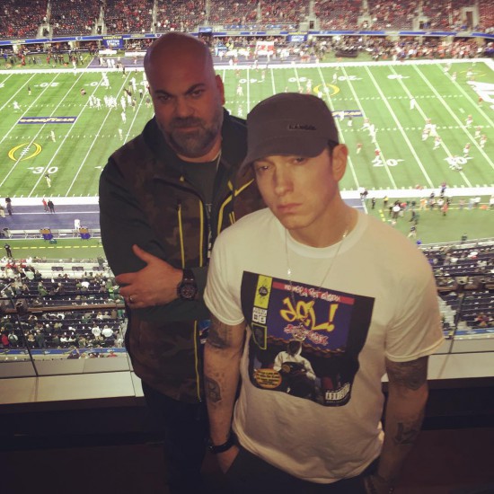 2016.01.01 - Eminem and Paul Rosenberg at Texas Dallas