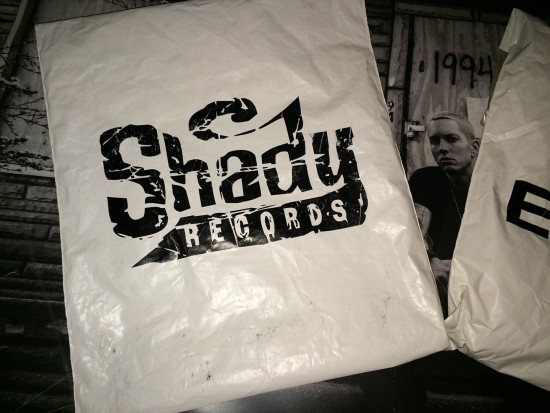 Новая упаковка Eminem и Shady Records для мерчендайза 
