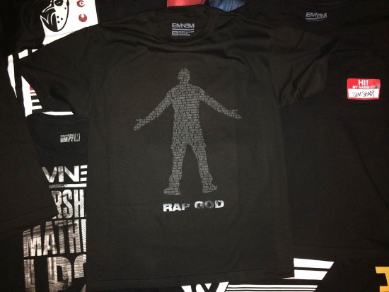Eminem Rap God 2.0 T-Shirt Black on Black 2015