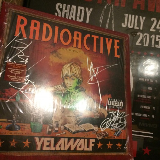 Подписанный Yelawolf Bones Owens и DJ Klever винил Radioactive
