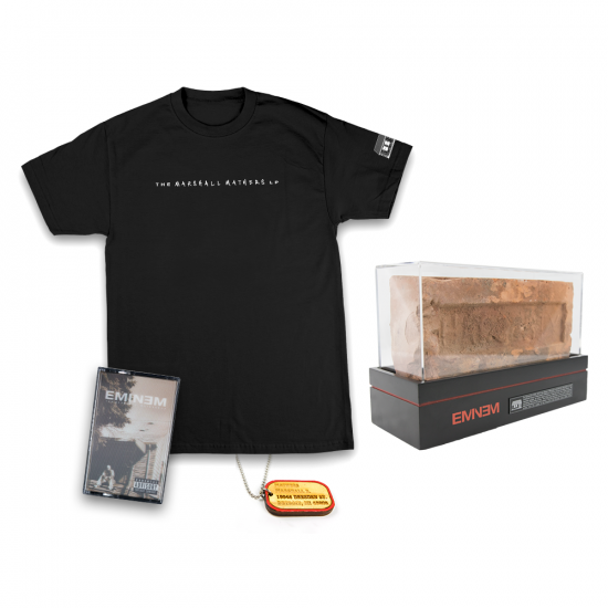 Eminem Authentic Brick x Good Wood Dog Tag x MMLP Cassette x T-shirt