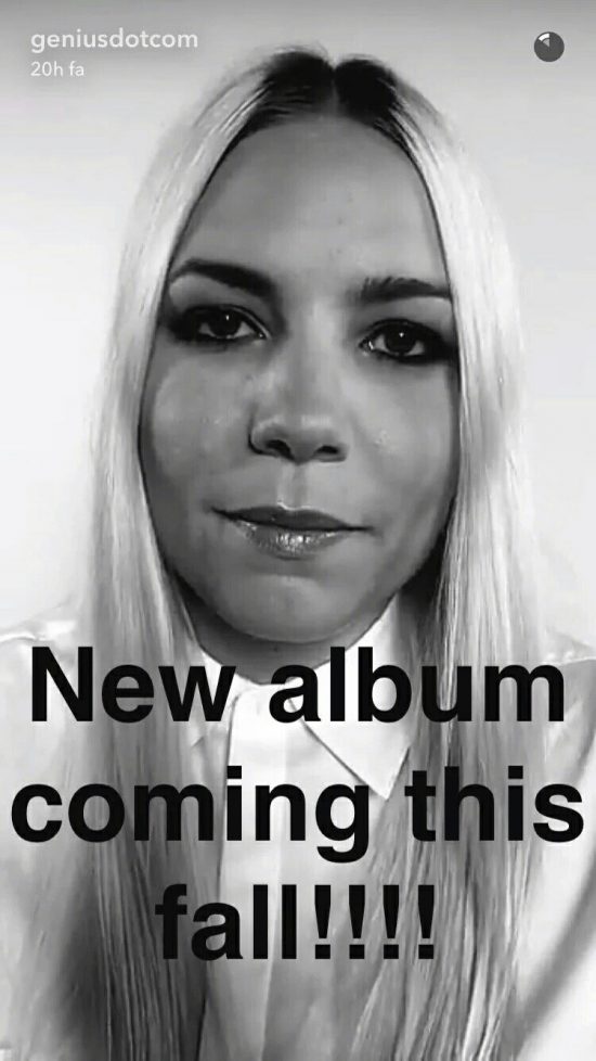 Skylar Grey наконец-то официально объявила о том, что её новый альбом, название которого пока не сообщается, выйдет этой осенью. А это означает, что осенью мы услышим её коллаборцию с Эминемом «Come Up for Air»