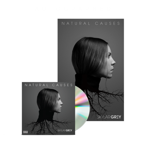 «Natural Causes» постер + CD альбома «Natural Causes» с автографом Skylar Grey