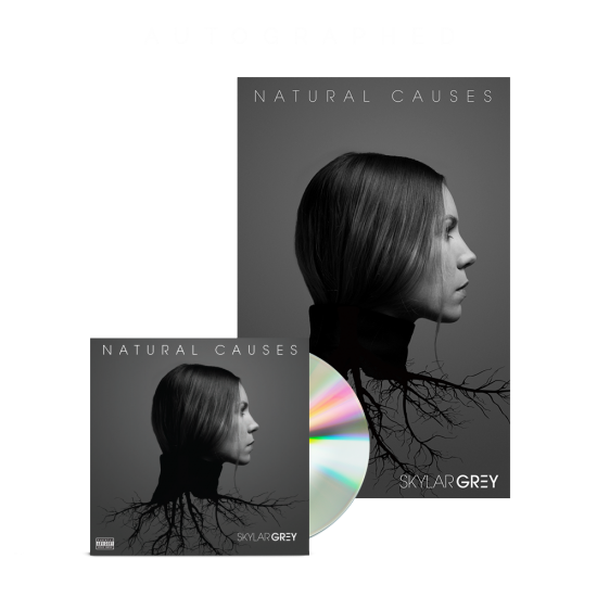 «Natural Causes» постер + CD альбома «Natural Causes» с автографом Skylar Grey