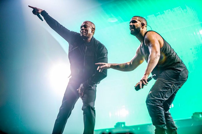 Dr. Dre и Ice Cube выступили на концерте Дрейка в Инглвуде