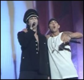 Eminem и Мэрилин Мэнсон Reading Festivals 2001 Carling Weekend