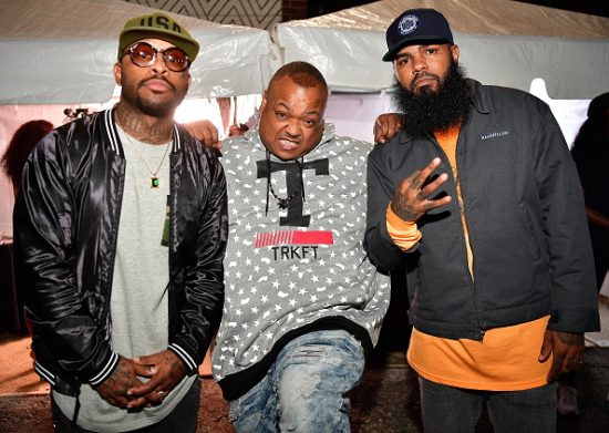 ATLANTA, GA - OCTOBER 07:  Royce Da 5'9", Bizarre of the Group D12 and Stalley Backstage at the A3C Festival Main Stage on October 7, 2016 in Atlanta, Georgia.  (Photo by Prince Williams/WireImage)