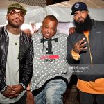 ATLANTA, GA — OCTOBER 07:  Royce Da 5’9″, Bizarre of the Group D12 and Stalley Backstage at the A3C Festival Main Stage on October 7, 2016 in Atlanta, Georgia.  (Photo by Prince Williams/WireImage)