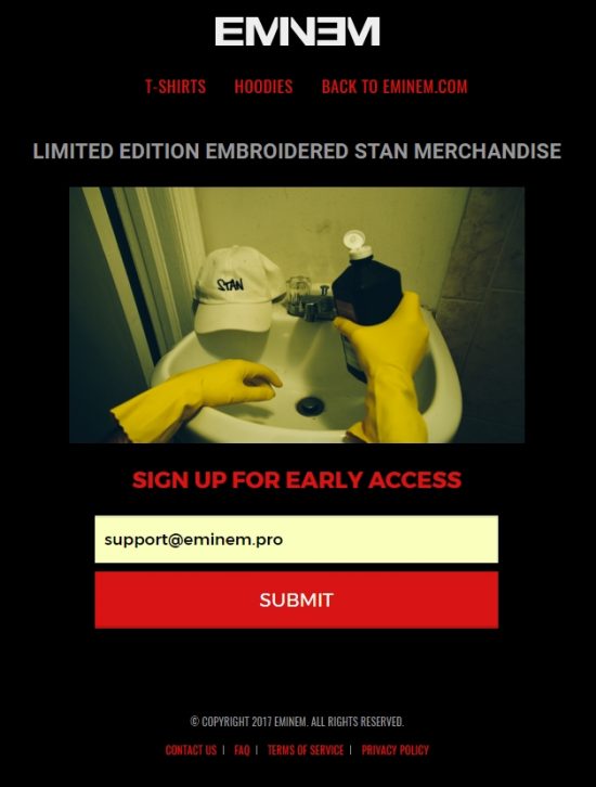 LIMITED EDITION EMBROIDERED STAN MERCHANDISE