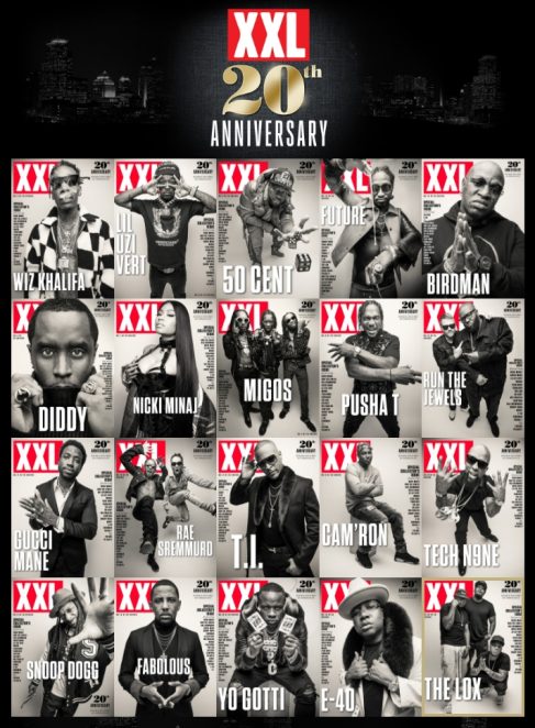 Журнал XXL празднует своё 20-летие выпуском специальных «20th Annyversary» версий журнала с эксклюзивными кавер-стори от разных хип-хоп артистов. В своё кавер-стори Nicki Minaj рассказала, что считает Эминема, Lil Wayne и Jay-Z одними из самых влиятельных хип-хоп артистов.