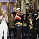 SATURDAY NIGHT LIVE: Музыкальный гость Eminem вместе со Skylar Grey и ведущим Chance the Rapper, 18 ноября 2017.