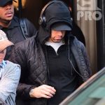 EXCLUSIVE: Eminem is notorious for his low-key lifestyle, so seeing him in public in NYC on Thursday was extremely rare. The rapper went incognito in a jacket, hoodie and baseball cap as he left a hotel in Manhattan surrounded by security guards. His face could be seen under his cap, and he appeared to be extremely tired, as he headed to an early morning rehearsal for Saturday Night Live.