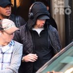 EXCLUSIVE: **PREMIUM EXCLUSIVE RATES APPLY** Eminem Looks Tired as he Makes Rare Public Appearance in NYC