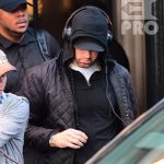 EXCLUSIVE: **PREMIUM EXCLUSIVE RATES APPLY** Eminem Looks Tired as he Makes Rare Public Appearance in NYC