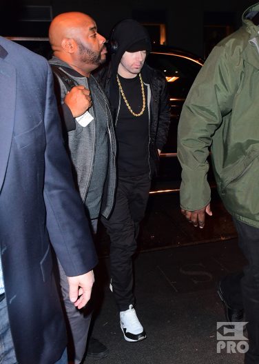 SNL Host Chance the Rapper was spotted in great spirits after successfully hosting the show. He was joined by cast, crew and friends as they celebrated at Vandal for the after party. Adam Sandler, Chris Rock, Ben Stiller, Gayle King, Regina King, Clive Owen and Dr. Dre were just some of the guests at the star studded party. Eminem, who is notoriously low-key, skipped the party and headed straight for his hotel , surrounded by 5 bodyguards.