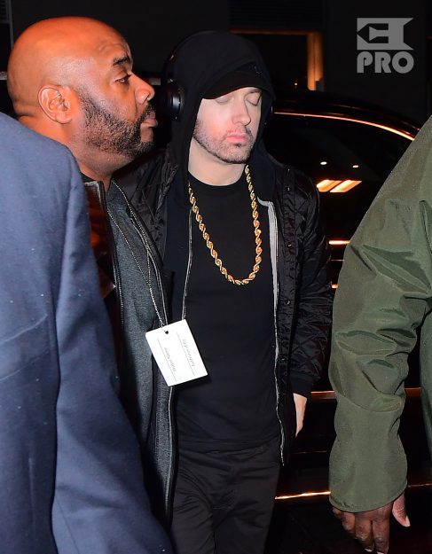 SNL Host Chance the Rapper was spotted in great spirits after successfully hosting the show. He was joined by cast, crew and friends as they celebrated at Vandal for the after party. Adam Sandler, Chris Rock, Ben Stiller, Gayle King, Regina King, Clive Owen and Dr. Dre were just some of the guests at the star studded party. Eminem, who is notoriously low-key, skipped the party and headed straight for his hotel , surrounded by 5 bodyguards.