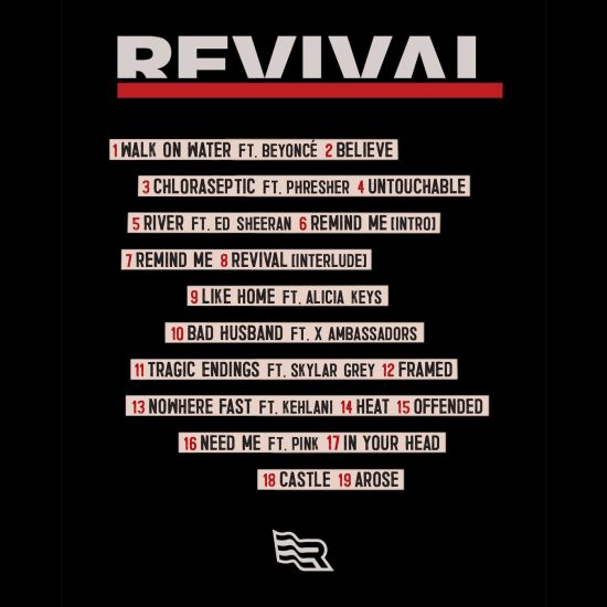 Какую информацию об альбоме «Revival» дал нам опубликованный трек-лист?